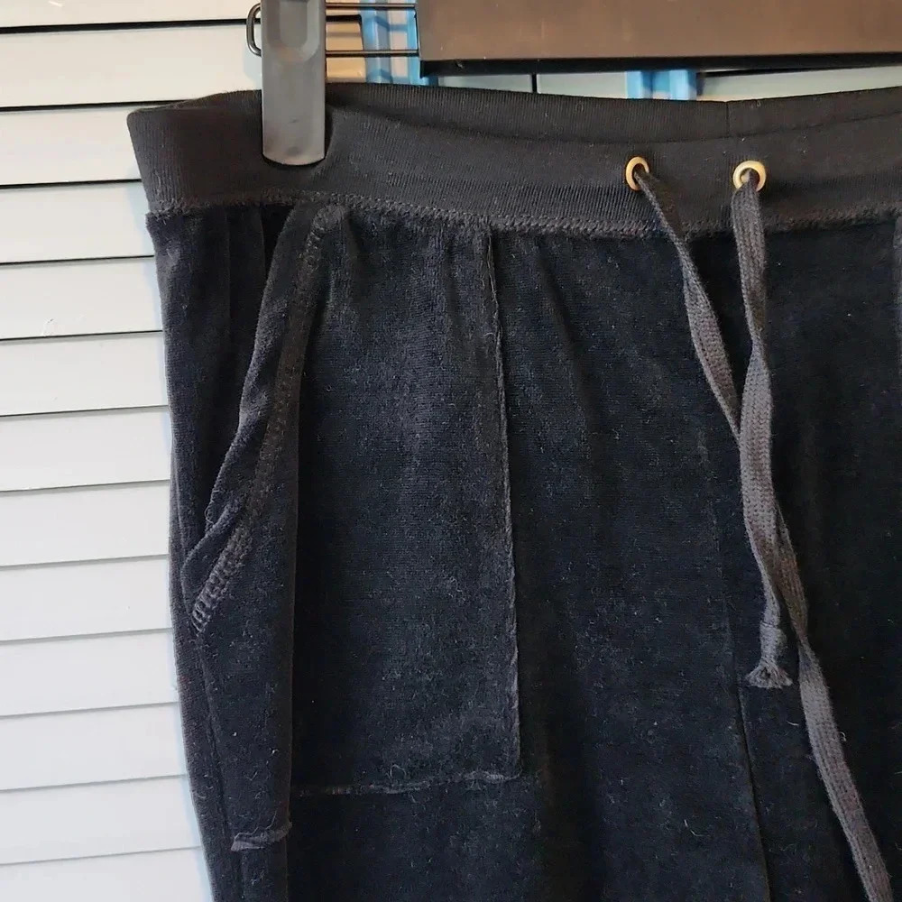 Hannah Jones New York Black Velour Pants - Picture 3 of 11